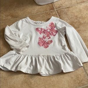 Little girls white long sleeve
